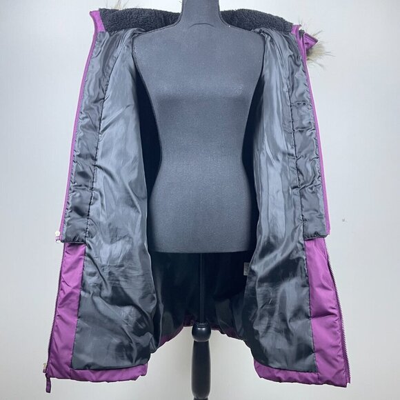 Ashley Stewart Burgundy Winter Coat Size 18/20 - Picture 5 of 8